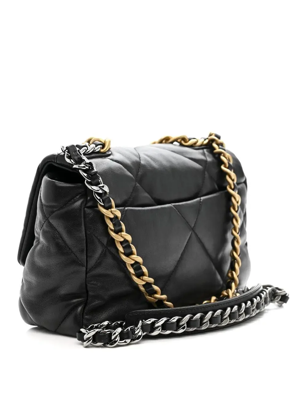 Lambskin Quilted Medium Chanel 19 Flap #300551C50B